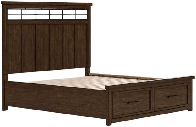 Signature Design by Ashley® Taffenbrook Medium Brown California King Storage Panel Bed-1