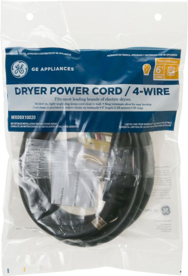 GE® 6' 4 Wire Dryer Cord -2