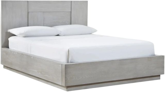 Modus Furniture Destination Cotton Gray Queen Panel Bed-0