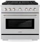 ZLINE Paramount 36" Satin Stainless Steel Pro Style Dual Fuel Range-0