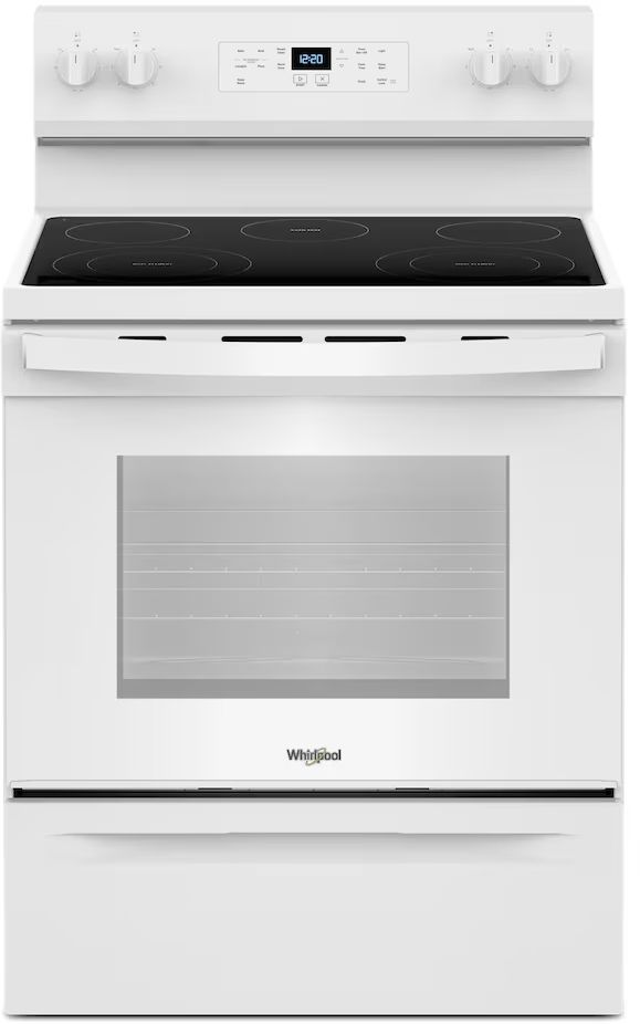 Whirlpool Cuisinière électrique de 30 po avec technologie de cuisson à air et nettoyage à la vapeur YWFES4530SW