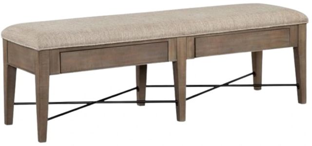 Magnussen Home® Paxton Place Baja Fog/Dovetail Gray Upholstered Bench-0