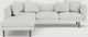 EQ3 Customizable Replay 2-Piece Fabric Left-Arm Facing Sofa Sectional and Backless Chaise-2
