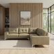 Armen Living Pimentel 3-Piece Khaki Sectional Set-1