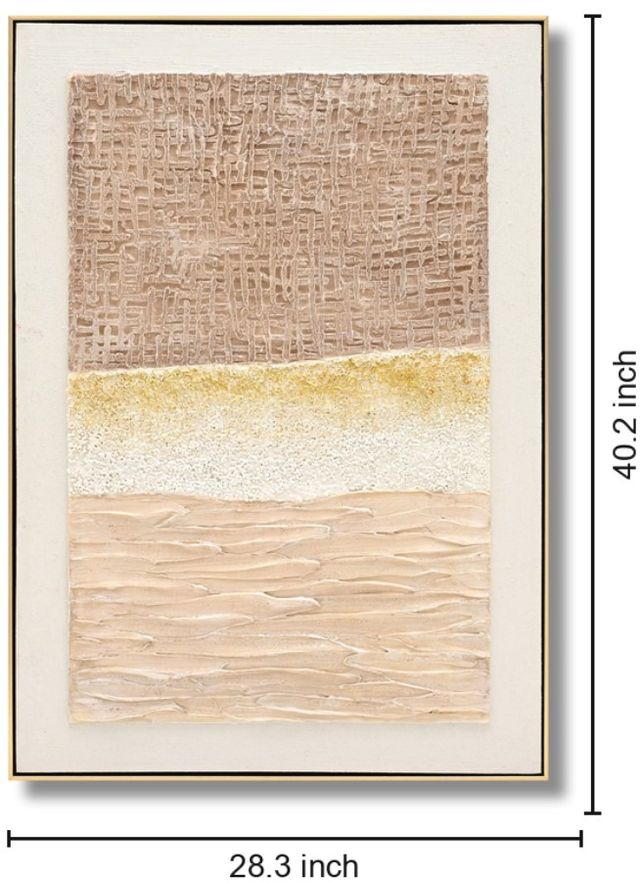 Classy Living Organic Sand Dune Texturescape Wall Art-1