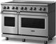 Viking® 5 Series 48" Stainless Steel Pro Style Induction Range with Polished Chrome Trim-2