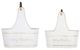 A & B Home 2-Piece White Basket Set-1
