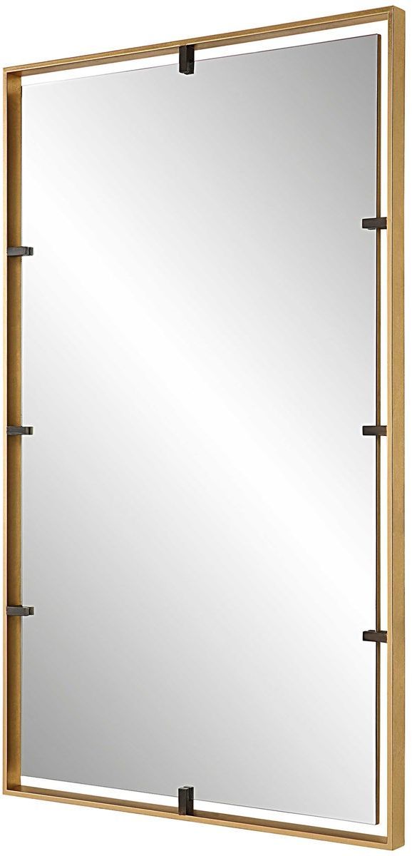Uttermost® Egon Warm Gold Wall Mirror-4