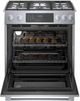 Bosch 800 Series 30" Stainless Steel Slide-In Dual Fuel Range-1
