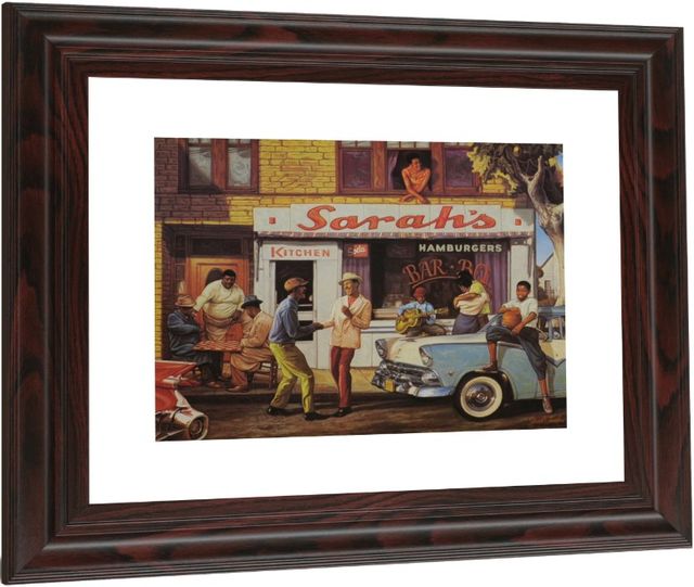 Classy Living Sidewalk Serenade Framed Wall Art-2