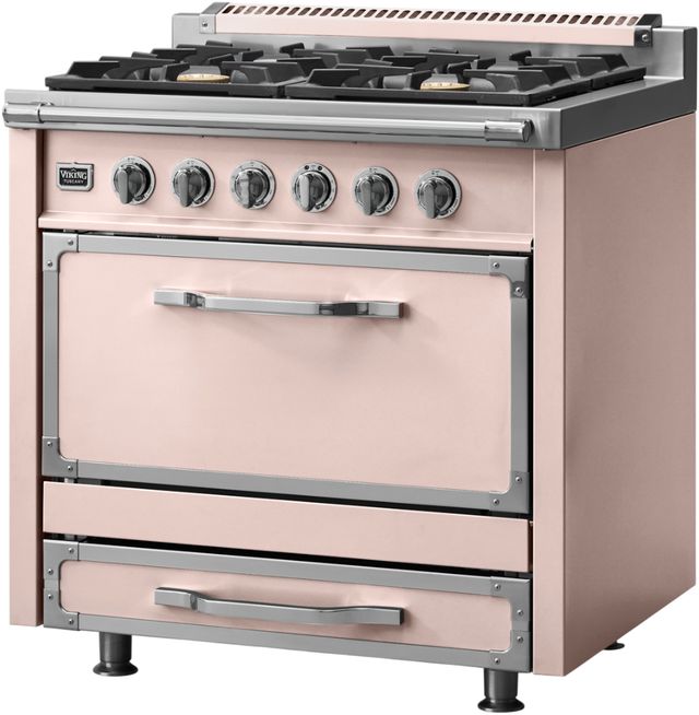 Viking® Tuscany 36" Blush Pro Style Dual Fuel Range-2
