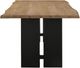 Coaster® Bradshaw Natural Acacia Dining Table with Black Base-2