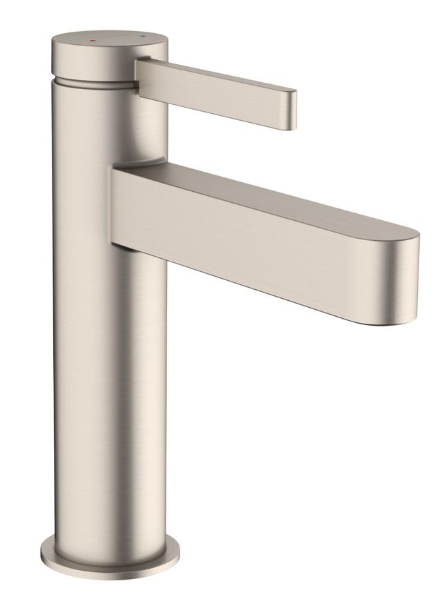 Hansgrohe Finoris Brushed Nickel Single-Hole Faucet 110 with Pop-Up Drain-0