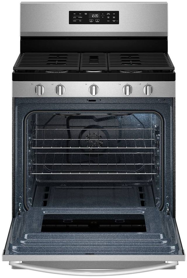 Whirlpool® 30" Stainless Steel Freestanding Gas Range with Air Cooking Technology and Steam Clean-1