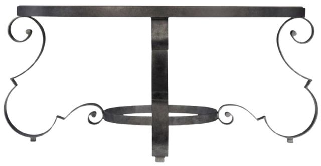 Bernhardt Villa Toscana Criollo Cocktail Table with Textured Carbone Base-1