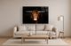 Classy Living Highland Cow on Black Wall Art-1