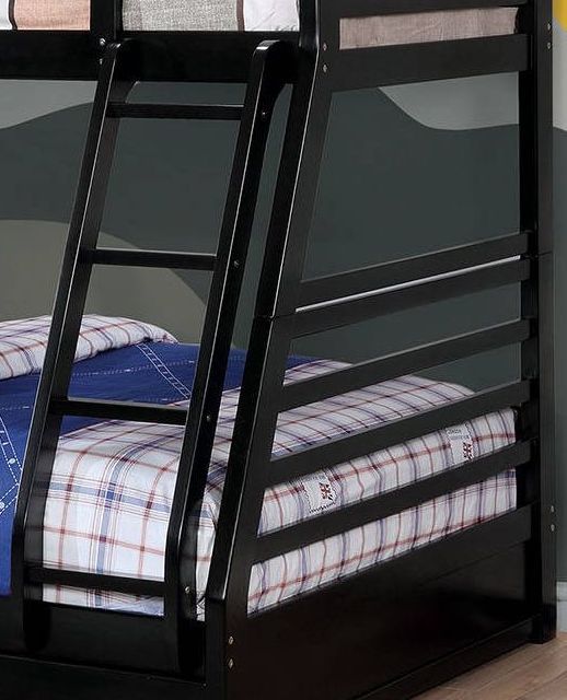 Furniture of America® California Black Twin/Full Bunk Bed-3