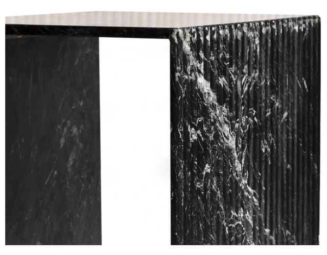 Meridian Furniture Lucca Black Marble End Table-1