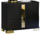 Furniture of America® Lillestrom Black/Gold Nightstand-0