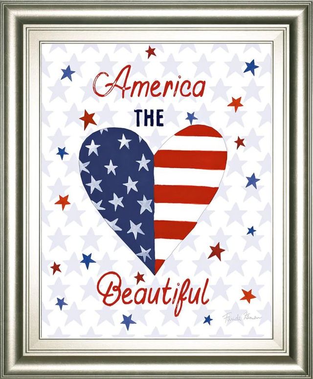 Classy Art America the Beautiful II by Farida Zaman Wall Art-0