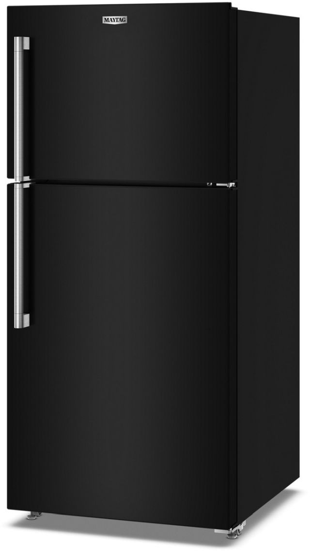 Maytag® 30" 19.3 Cu. Ft. Black Garage Ready Top Freezer Refrigerator-3