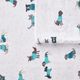Olliix by Intelligent Design Teal Dogs Twin XL Cozy Soft Cotton Novelty Print Flannel Sheet Set-2
