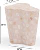 TOV Furniture Slab Pink 18" Concrete Indoor/Outdoor Side Table-2