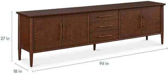Bassett® Furniture Copenhagen Espresso Media Console-3