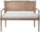 Olliix by Madison Park Beige/Reclaimed Natural Willshire Settee Loveseat-0