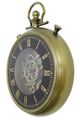 YHD Aged Golden/Black Wall Clock-1