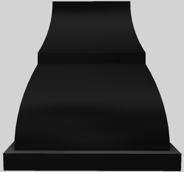 Vent-A-Hood® Designer Series 36" Black Island Range Hood-1