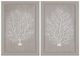 Crestview Collection Beige Corals 2-Piece Brown Wall Art Set-0