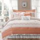 Olliix by Madison Park 9 Piece Coral King Dawn Cotton Percale Comforter Set-0