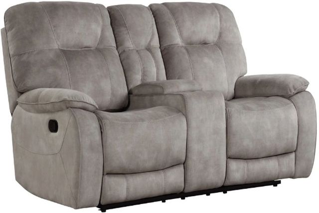 Parker House® Cooper Shadow Natural Manual Reclining Console Loveseat-0