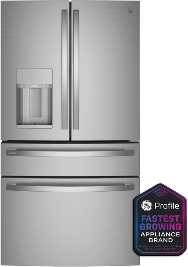 GE Profile™ 36" 27.6 Cu. Ft. Fingerprint Resistant Stainless Steel Freestanding French Door Refrigerator-3