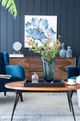 A & B Home Blue Glass Belling Vase-5