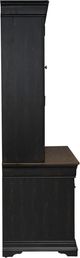 Liberty Furniture Meritage 5-Piece Aged Charcoal/Caramel Junior Executive Set-4