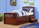Donco Kids Dark Cappuccino Twin Drawer Captain Bed-0