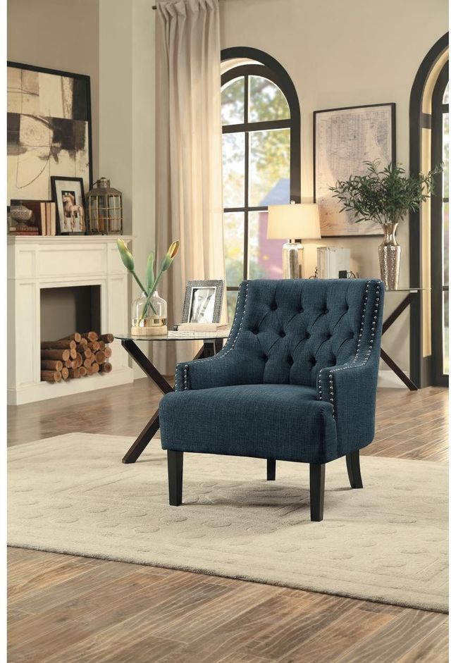 Mazin Furniture Charisma Indigo Accent Chair-2
