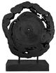 A & B Home Neutral Black Teak Wood Decorative Sculpture with Stand-1
