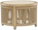 Signature Design by Ashley® Cool Days Beige Wooden Outdoor Round Cocktail Table-0