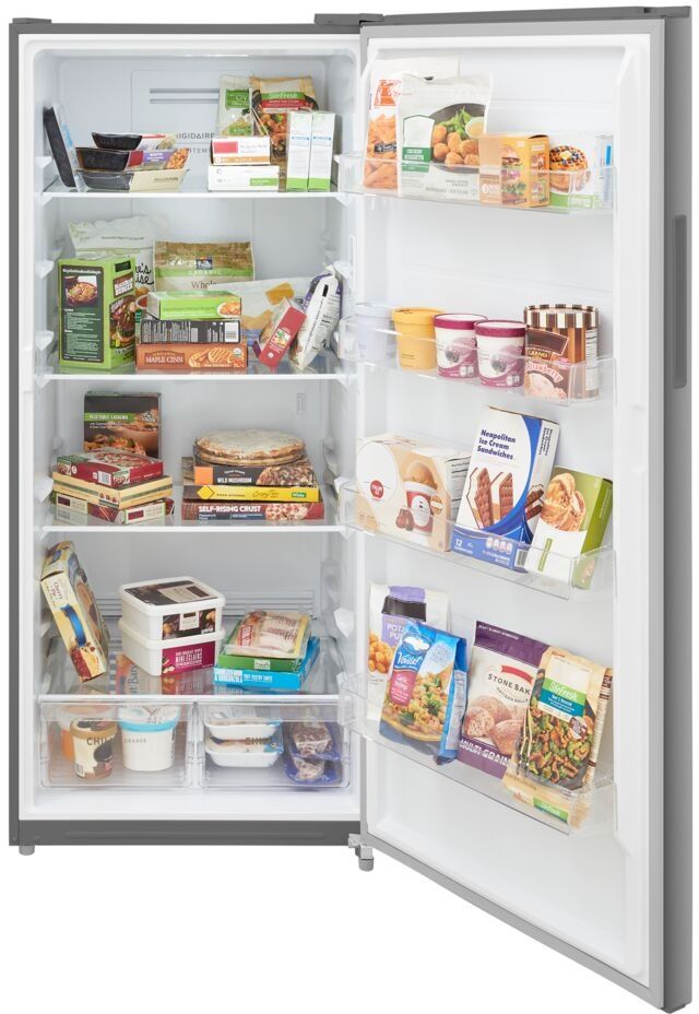 Frigidaire® 21 Cu. Ft. Fingerprint-Resistant Stainless Steel Look Garage Ready Upright Freezer-4