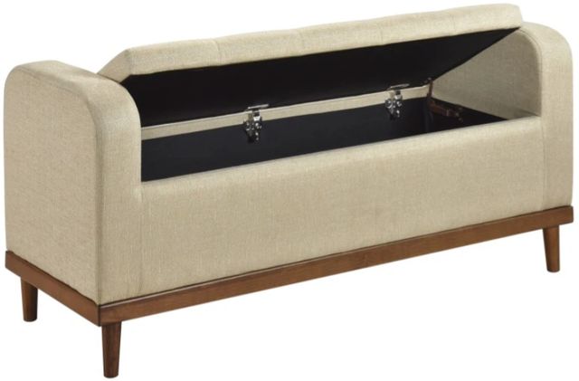 Homelegance® Brigitte Light Brown Lift Top Storage Bench-2