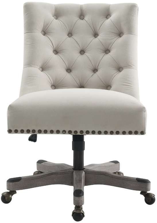 Linon Della Natural Office Chair-3