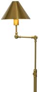 Harp & Finial® Wrigley Brass Floor Lamp-1