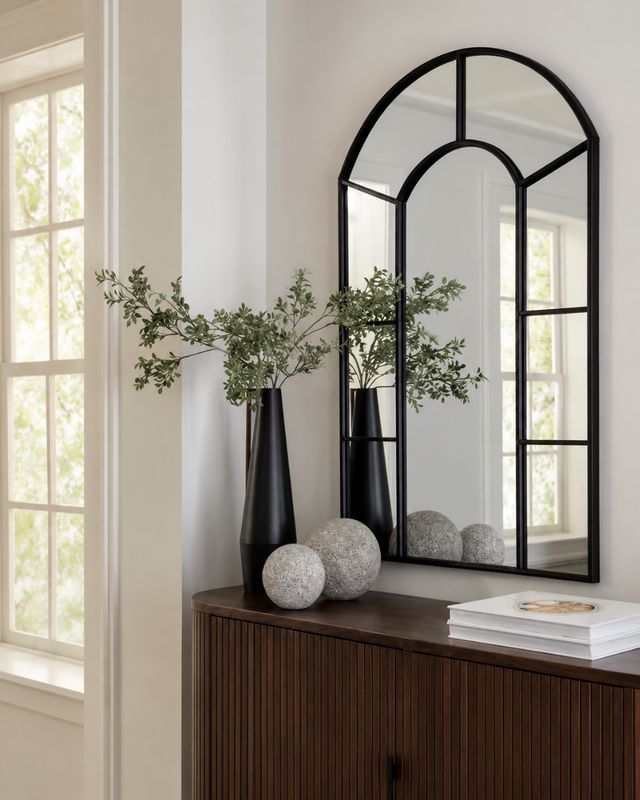 Signature Design by Ashley® Evengton Black Accent Mirror-1
