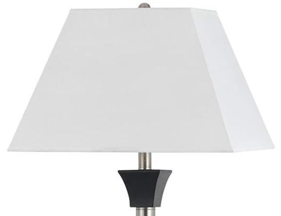 Cal® Lighting & Accessories Brushed Steel Floor Lamp-1