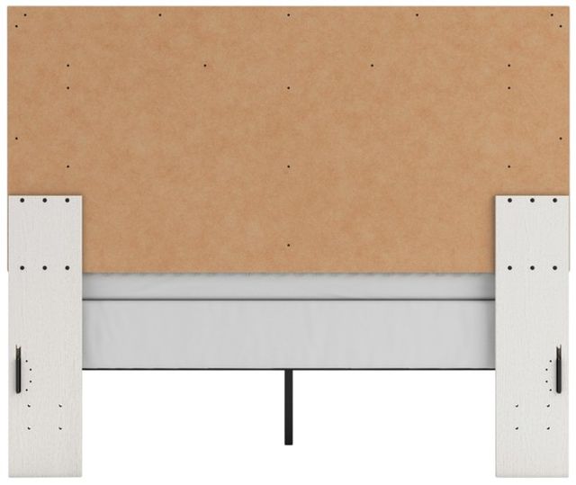 Signature Design by Ashley® Zuraleus White Queen Panel Bed with Upholstered Headboard-4
