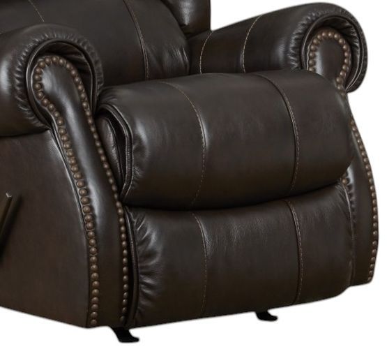 HomeStretch Yellowstone Dark Brown Manual Recliner-2