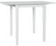 Jofran Inc. Eastern Tides 5-Piece Brushed White Counter Table Set with X Back Stools-1